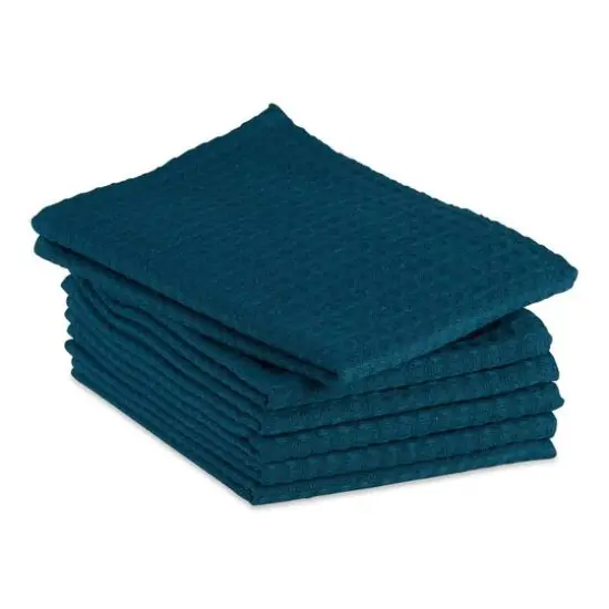 DII&reg; Teal Green Recycled Cotton Waffle Dish Towels, 6ct. {4}