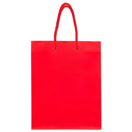 JAM Paper Medium Gift Bags with Rope Handles, 100ct. Red Matte {4}