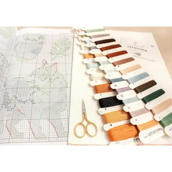 LetiStitch Foxy New Year Counted Cross Stitch Kit {8}