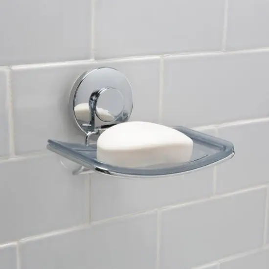 Bath Bliss Chrome Gel Suction Soap Dish {4}