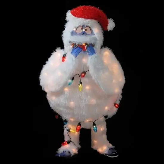 32" Lighted Bumble with String Lights Outdoor Christmas Yard D&eacute;cor {5}