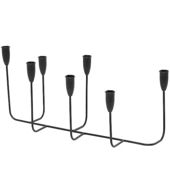 CosmoLiving by Cosmopolitan Black Metal Tapered Candelabra {4}