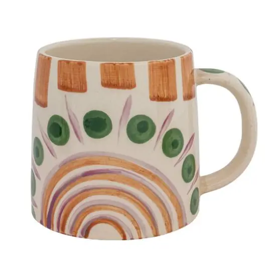 Hello Honey&reg; 4.25" Geometric Print Stoneware Mug Set {8}