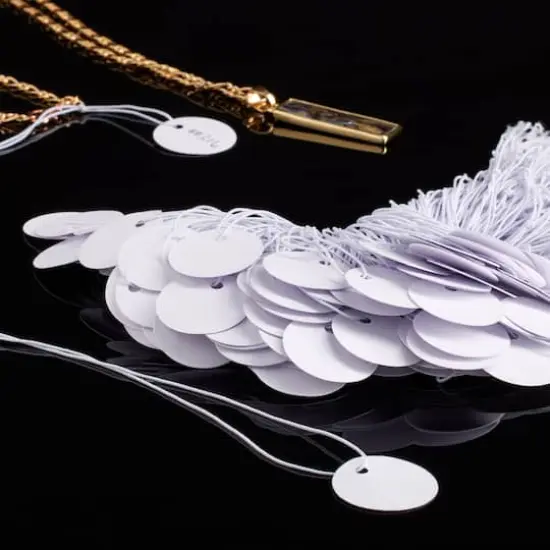 White Round Tags by Bead Landing&trade;, 150ct. {3}