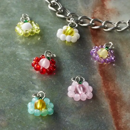 Seed Bead Flower Charms by Bead Landing&trade; {3}