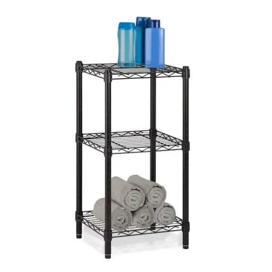 Honey Can Do Small 3-Tier Adjustable Storage Shelving Unit {4}