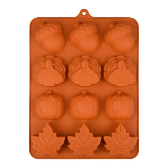 Large Thanksgiving Icons Silicone Treat Mold by Makery&trade; {1}