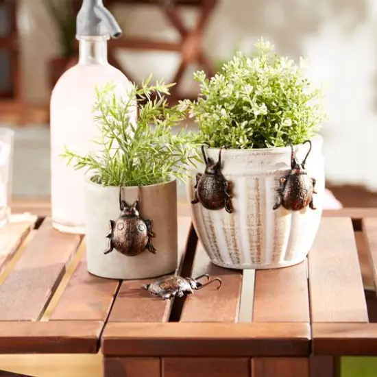 4" Ladybug Cast Iron Pot Hanger, 4ct. {3}