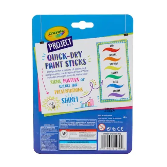 Crayola&reg; Project&trade; Quick-Dry Paint Sticks {5}