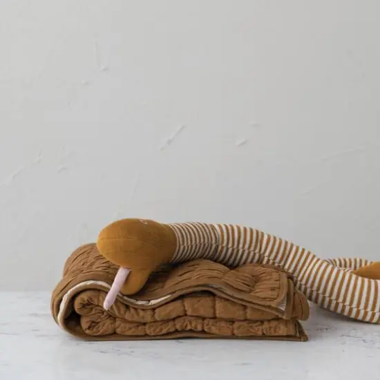 Hello Honey&reg; Brown Reversible Quilted Baby Blanket {5}