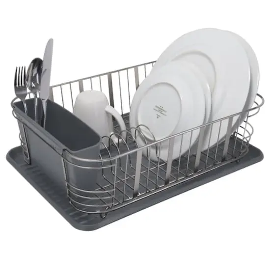 Laura Ashley Satin Aristo Dish Rack Set {3}