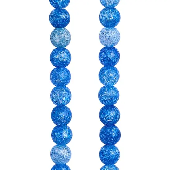 Blue Crackle Quartz Round Beads, 6mm by Bead Landing&trade; {1}
