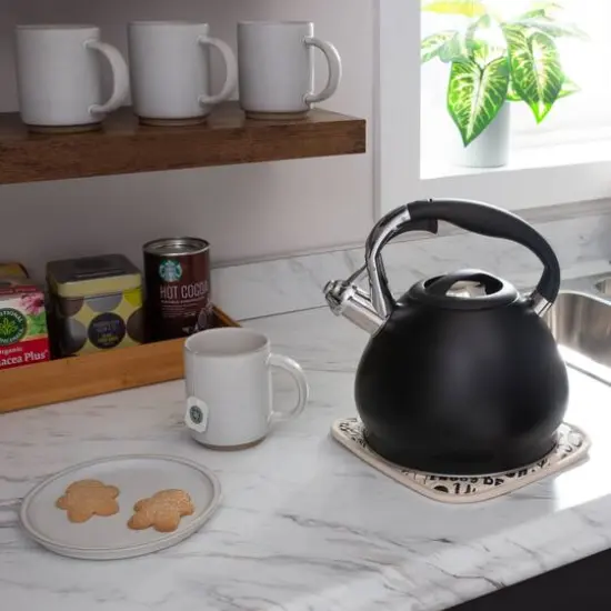 Kitchen Details 3.4L Stainless Steel Tea Kettle Black {5}