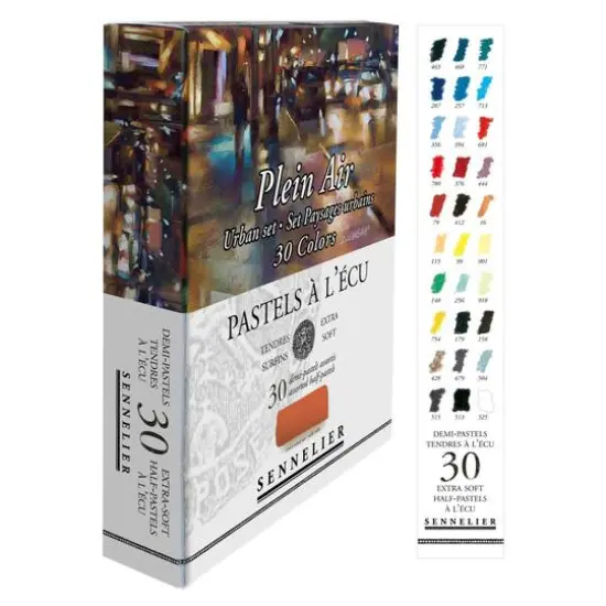 Sennelier Plein Urban Landscape Air Extra-Soft Pastel Half Stick 30 Color Set {4}