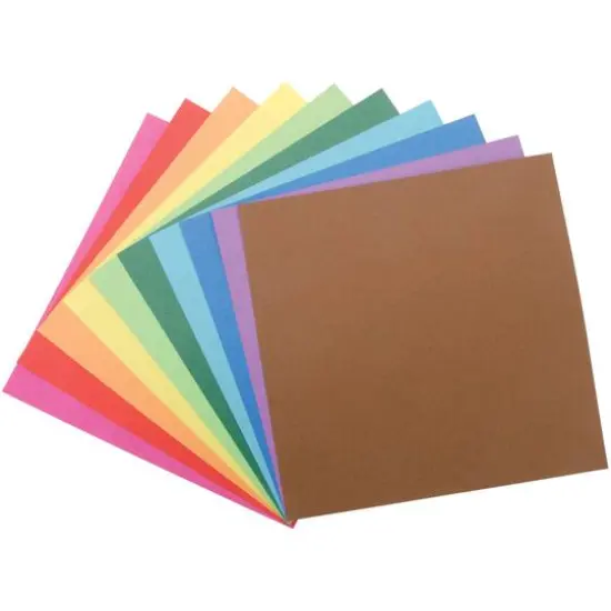Folia&reg; 6" Solid Assorted Origami Paper, 500 Sheets {4}