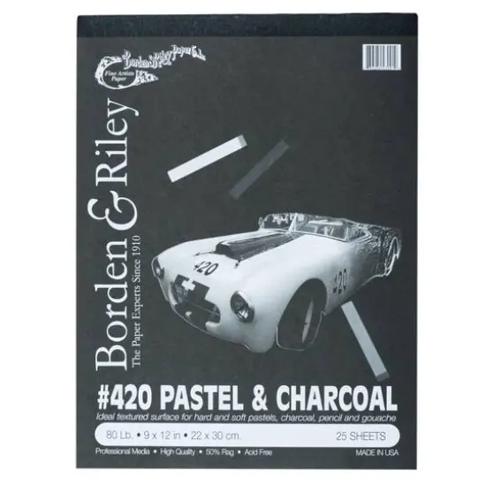 Borden & Riley #420 Pastel & Charcoal Pad,9" x 12" {1}