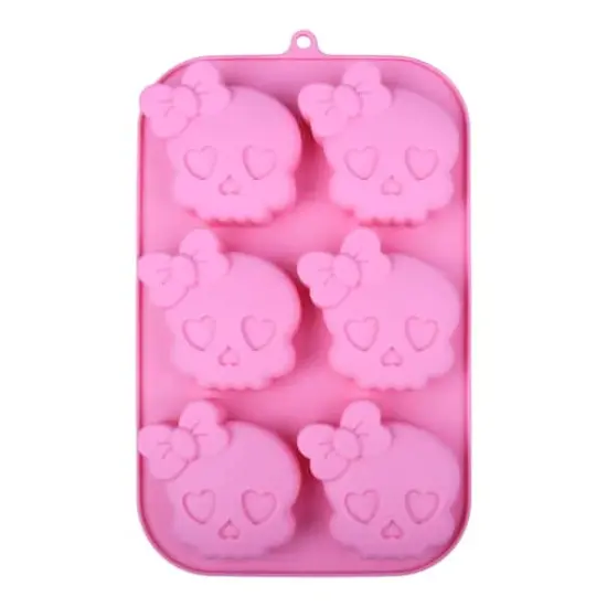 Skull with Bow Silicone Treat Mold by Makery&trade; {1}