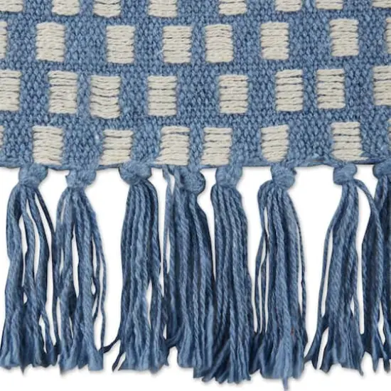 DII&reg; Stonewash Blue Urban Check Throw {3}