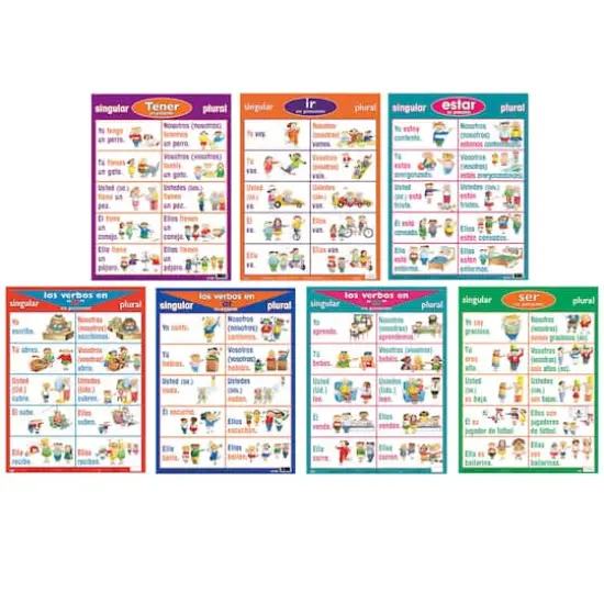 Poster Pals&reg; Spanish Verb Posters, 7ct. {1}