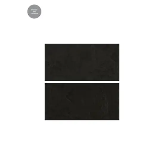 FloorPops Slater Charcoal Peel & Stick Floor Tiles {12}