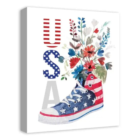 USA Sneaker Canvas Wall Art {3}