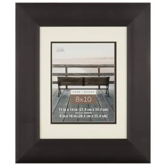 Home 8" x 10" Portrait Frame With Mat by Studio D&eacute;cor&reg; Black {2}