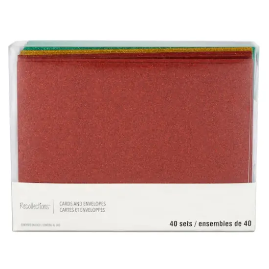Glitter Rainbow Cards & Envelopes by Recollections&trade;, 5" x 7" {1}