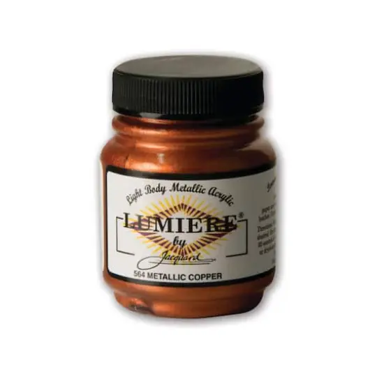 Jacquard Lumiere Metallic Acrylic Paint, 2.25oz. Metallic Copper {1}