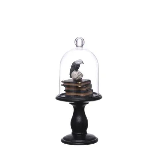 11.25" Black Crow Cloche Tabletop Accent by Ashland&reg; {3}