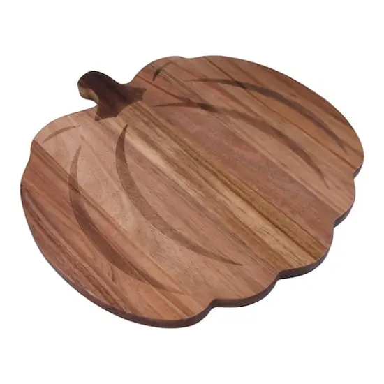 12" Wood Pumpkin Cutting Board by Makery&trade; {4}
