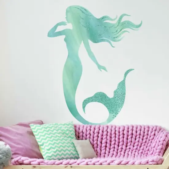 RoomMates Glitter Mermaid Peel & Stick Giant Wall Decals {4}