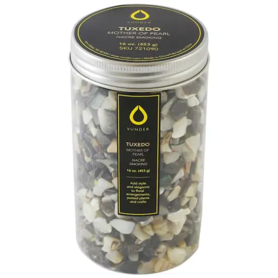 Vunder&trade; Crushed Tuxedo Mother of Pearl Shells {3}