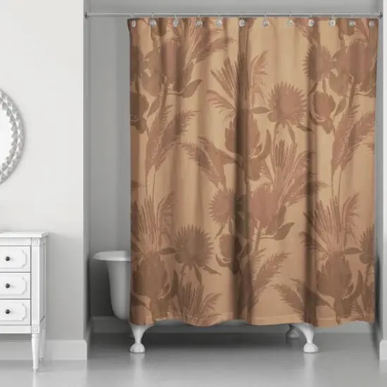 Protea Blooms Shower Curtain Rust {3}
