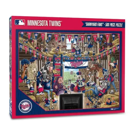 MLB Barnyard Fans 500 Piece Puzzle Minnesota Twins {1}