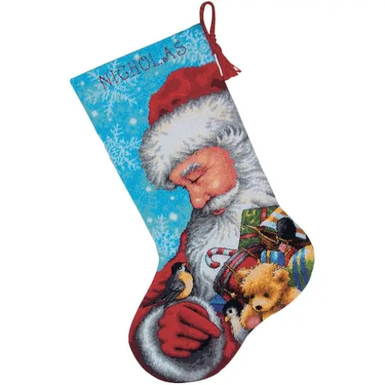 Dimensions&reg; Santa & Toys Stocking Cross Stitch Kit {1}