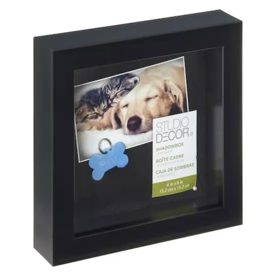 6" x 6" Black Mini Shadow Box by Studio D&eacute;cor&reg; {1}
