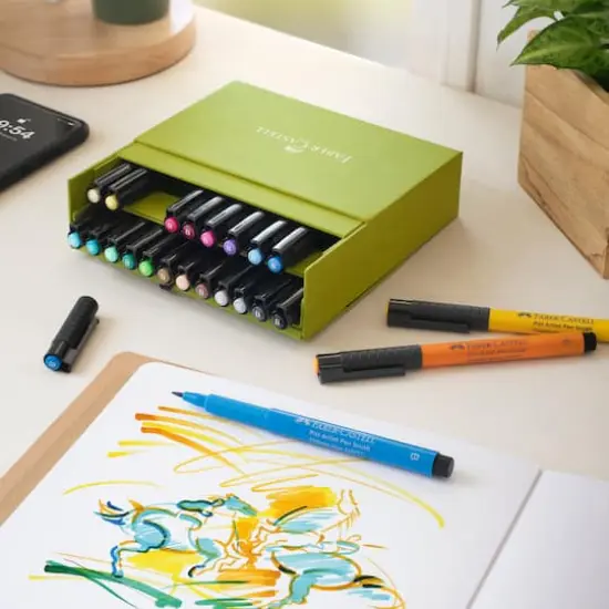 Faber-Castell Pitt Artist 24 Color Brush Pen Studio Box Set {4}