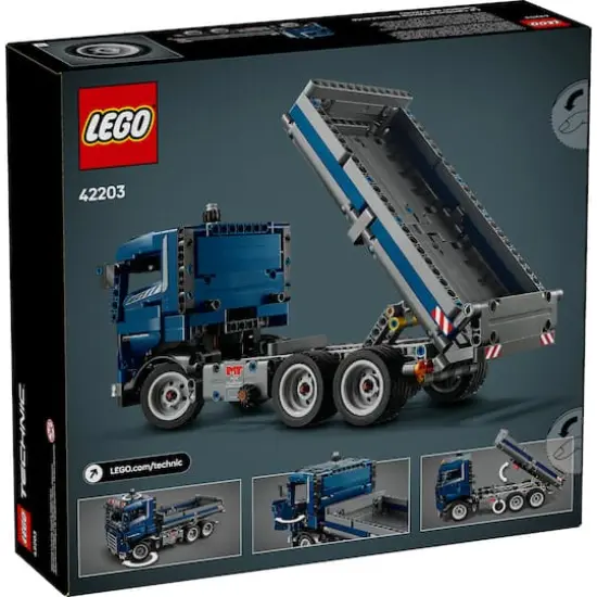 LEGO&reg; Technic&trade; Tipping Dump Truck Toy, Blue Construction Vehicle Set 42203 {4}