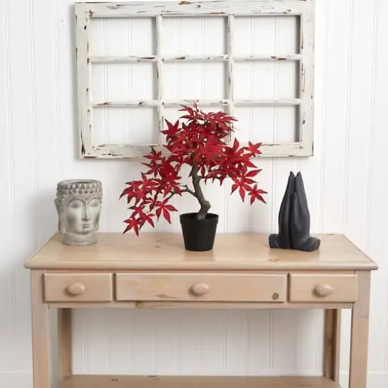 20" Autumn Maple Bonsai Artificial Tree {6}