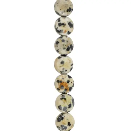 Faceted Dalmatian Jasper Coin, 8mm by Bead Landing&trade; {1}