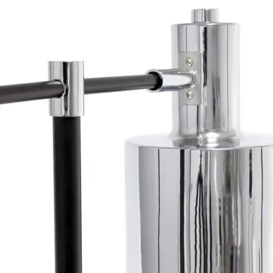 Lalia Home Mid Century Modern Metal Table Lamp Chrome {8}