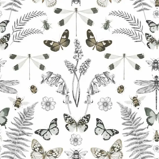 RoomMates Hidden Treasures Peel & Stick Wallpaper White {1}