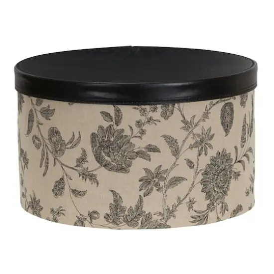 Household Essentials Round Hat Boxes with Lids (Floral) {9}
