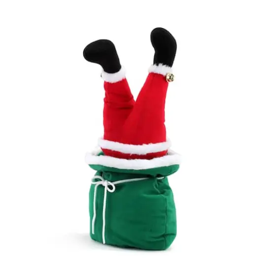15" Mini Animated Santa Christmas Kickers in Bag {1}