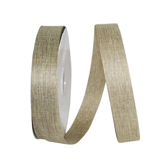 Reliant 1.375" x 100yd. Linen Natural Sparkle Supreme Ribbon {2}