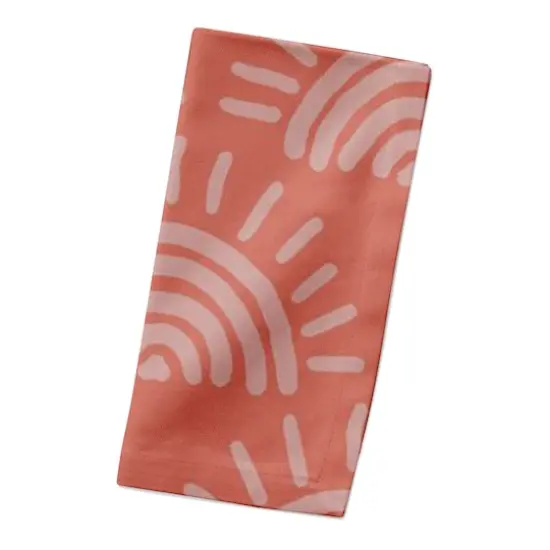 Sun Print Cotton Twill Napkin Pink {3}