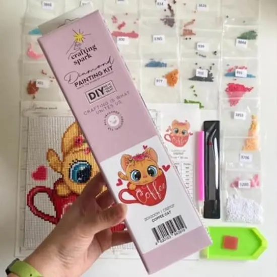 Crafting Spark Kitten Diamond Painting Kit {5}