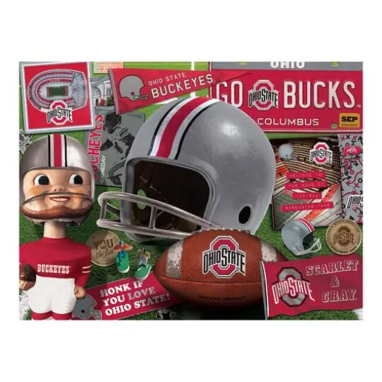 College Team Retro Series 500 Piece Puzzle Ohio State Buckeyes {5}