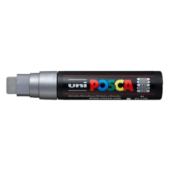 Uni Posca PC-17K Extra Broad Paint Marker Silver {1}