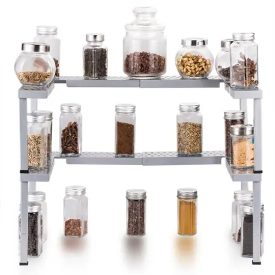 NEX™ Spicy Shelf Patented Stackable Organizer Adjustable Spice Rack {6}
